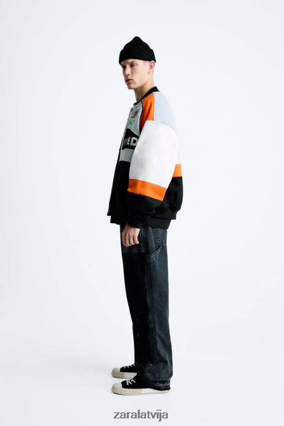 colorblock plākstera jaka vīriešiem Zara daudzkrāsains 6ZTV401109 apģērbs