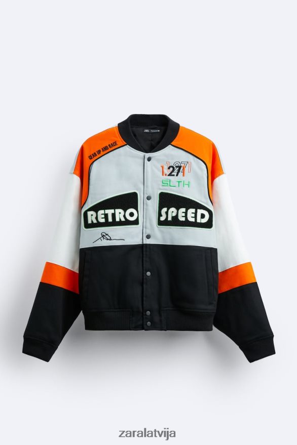 colorblock plākstera jaka vīriešiem Zara daudzkrāsains 6ZTV401109 apģērbs