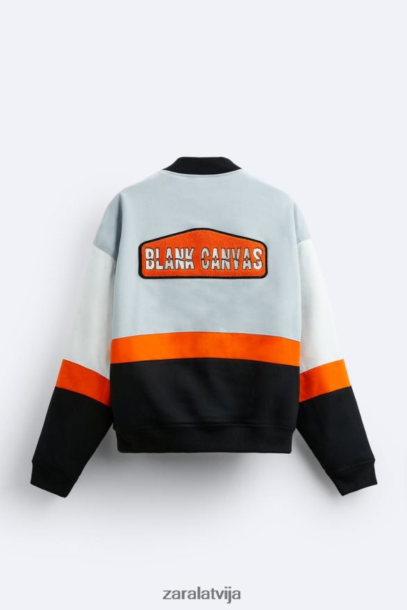 colorblock plākstera jaka vīriešiem Zara daudzkrāsains 6ZTV401109 apģērbs