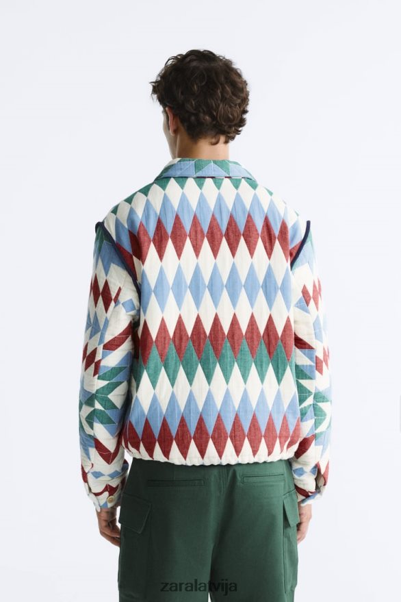 dimanta žakarda jaka vīriešiem Zara daudzkrāsains 6ZTV401117 apģērbs