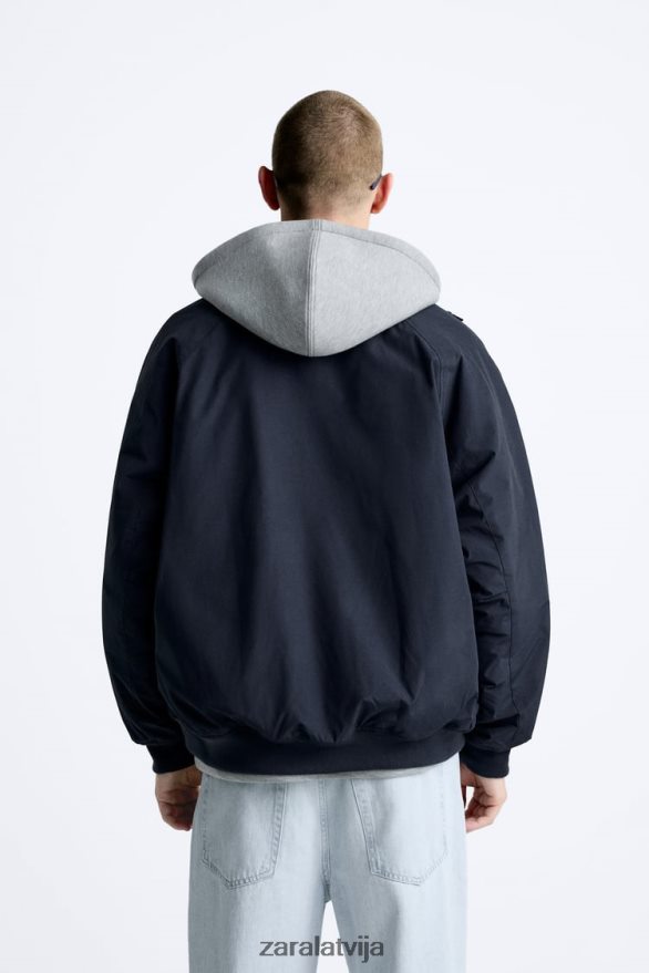 lielizmēra tehniskā jaka vīriešiem Zara jūras zils 6ZTV401108 apģērbs