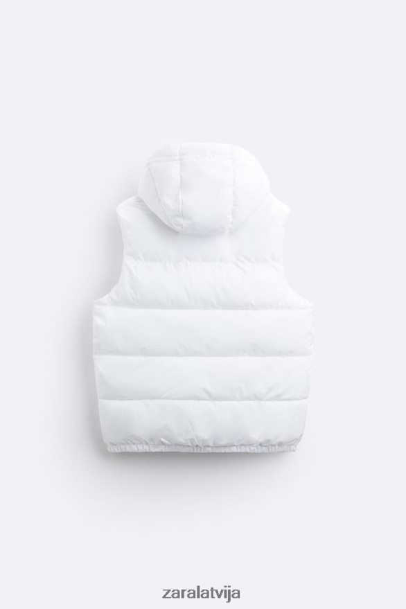 vēsmas veste ar kapuci vīriešiem Zara balts 6ZTV401112 apģērbs