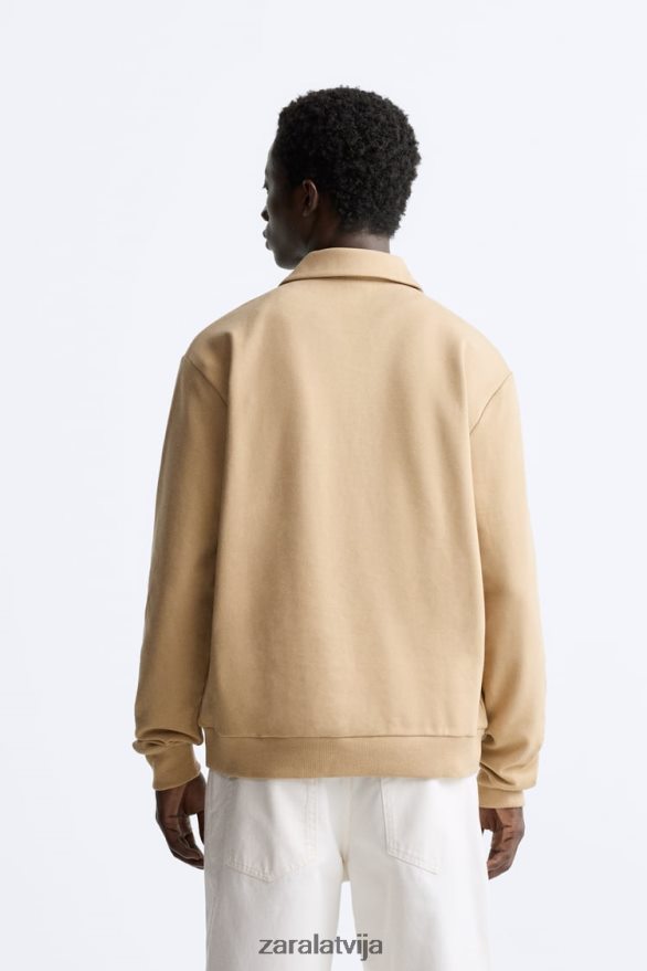 polo sporta krekls vīriešiem Zara gaišs iedegums 6ZTV401232 apģērbs