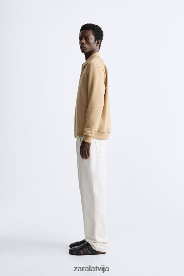 polo sporta krekls vīriešiem Zara gaišs iedegums 6ZTV401232 apģērbs