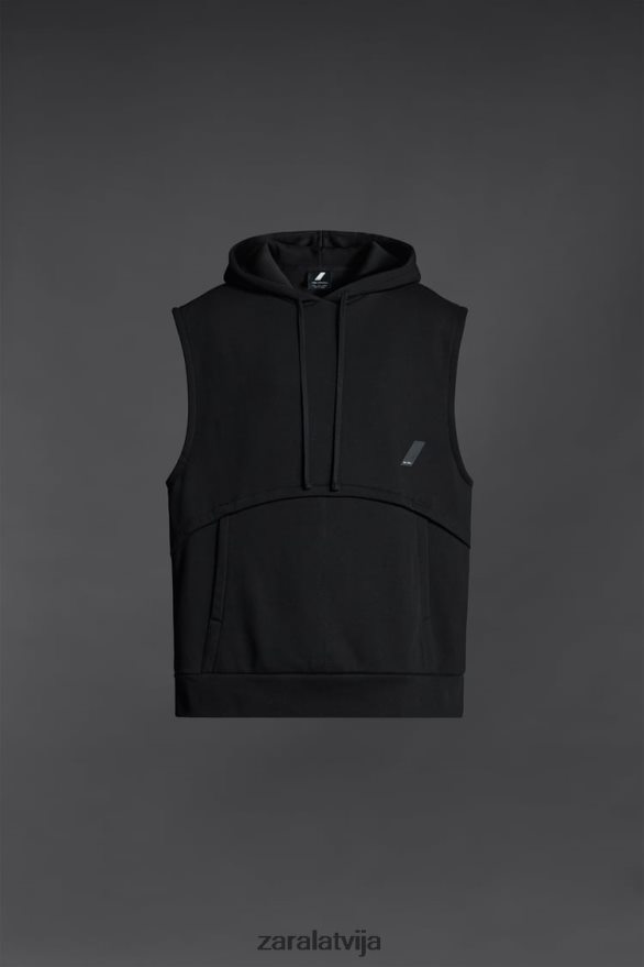 boksera treniņu džemperis vīriešiem Zara melns 6ZTV401049 apģērbs