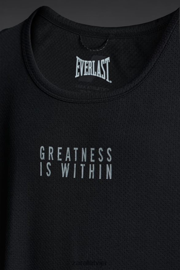 mūžīgais tank tops vīriešiem Zara melns 6ZTV401197 apģērbs